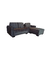 Azania L-shape - Grey - Velvet     